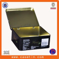 Tin Box with Hinged Lid/Customized Shaped Tin/Tin Box Wholesale